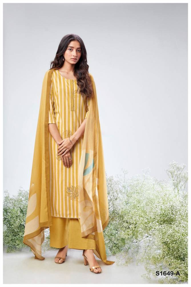 Barkha S1649 By Ganga Cotton Salwar Suits Catalog